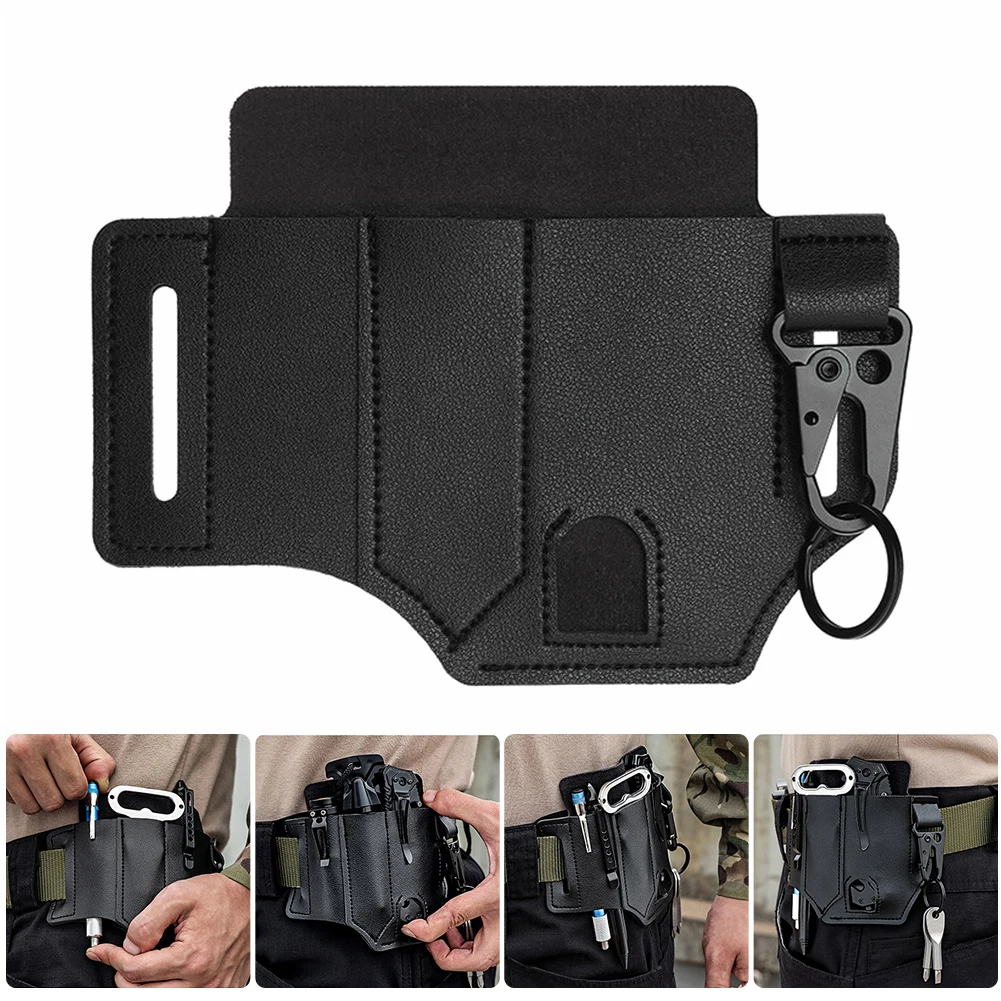 

Leather Case Portable Pouch EDC Sheath Pocket Organizer Outdoor Camping Survival Hanging Waist Belt Bag Mobile Phone Pouch NEW