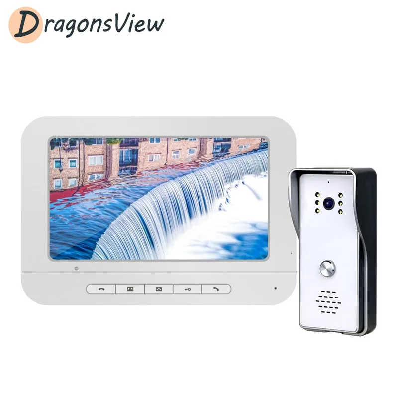 Видеодомофон Dragonsview домашний проводной видеодомофон с ночным видением