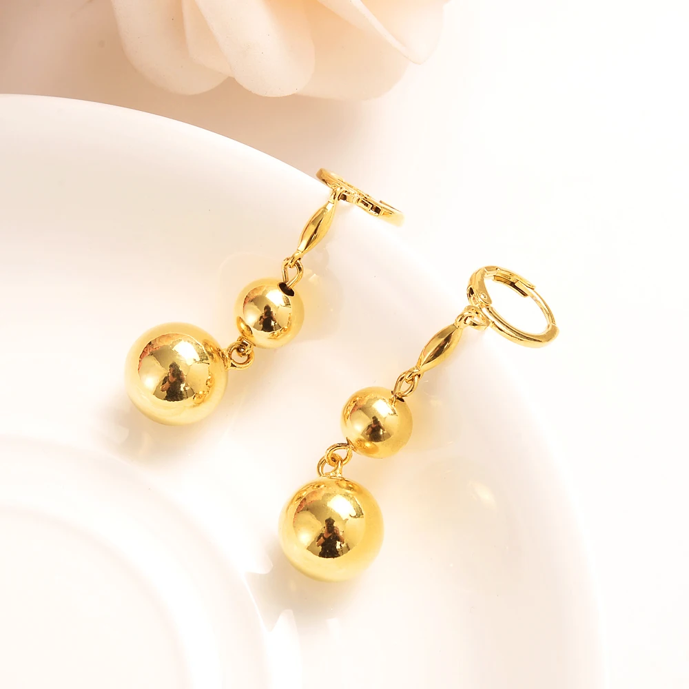 Высококачественные модные женские серьги с золотым наполнителем висячие