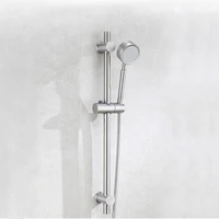 304 stainless steel shower rod combo single function hand shower head 1 5m shower hose shower kit bathroom shower head set