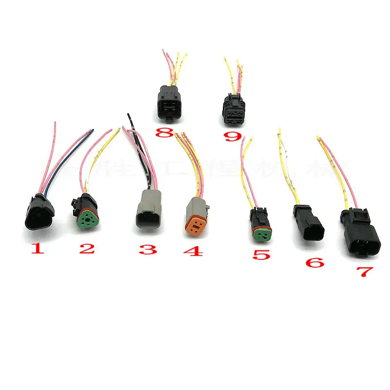 free shipping for Excavator Komatsu PC130/200/210/220/240/360-6-7-8 solenoid valve throttle motor plug digger | Автомобили и