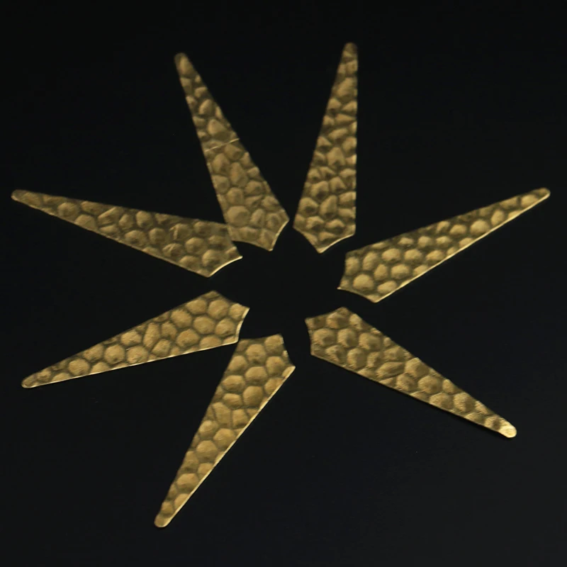 

50*13mm rhombus embossed strip non-porous special-shaped pendant accessories DIY brass handmade materials