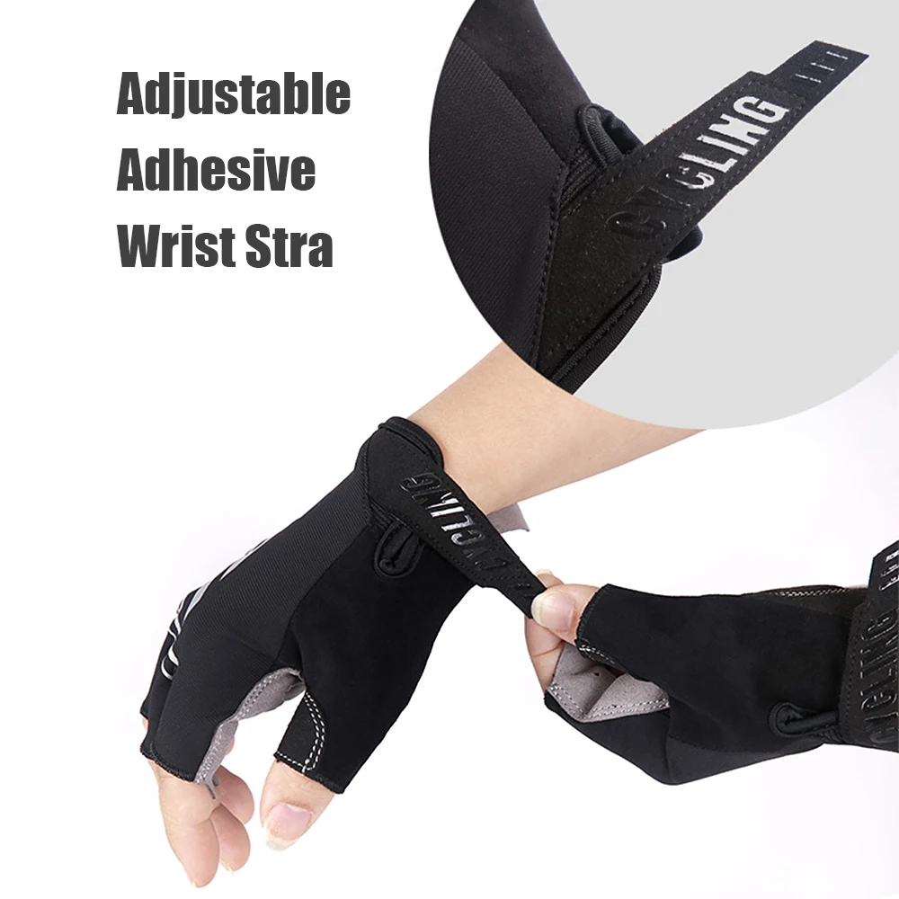 Перчатки спортивные с открытыми пальцами противоударные Нескользящие дышащие