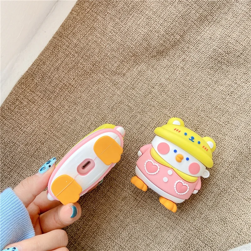 

For AirPods 2 1 Case 3D Multi Cartoon Silicone Case Cover For Airpods Bluetooh Earphone Charging Box Cover