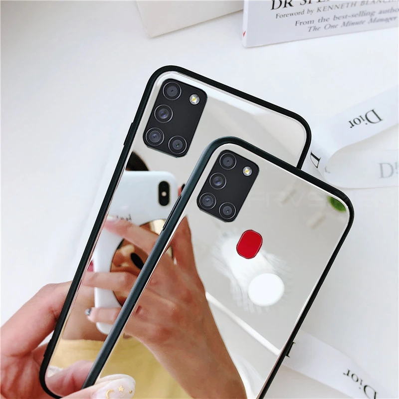 Зеркальный чехол для Samsung Galaxy A31 A41 A21S A51 A71 4G A515 A715 A01 A11 M11 S20 FE|Бамперы| |