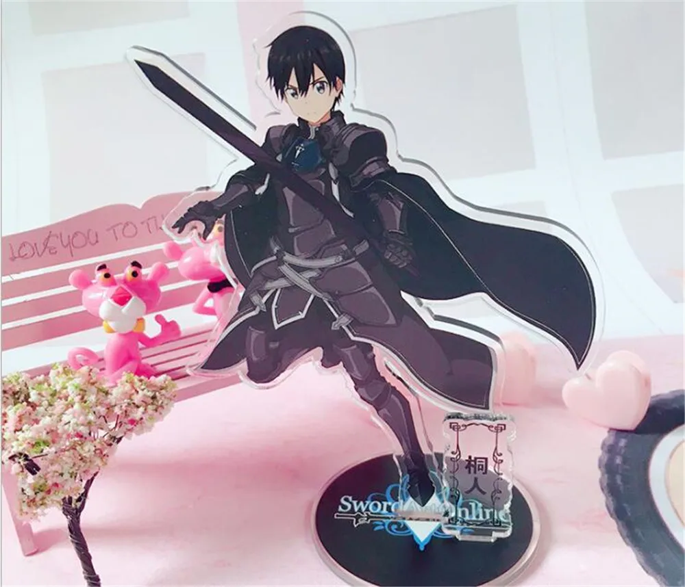 Меч искусство онлайн Kirito Asuna Leafa Yuuki акриловая подставка фигурка модель