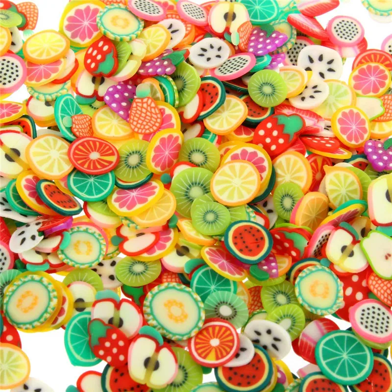 10 стилей DIY клейкие Аксессуары декор фрукты Полимерная глина игрушка шпатлевка