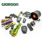 Универсальная автомобильная сигнализация, светодиодный ЖК-дисплей, 2-полосная система запуска и остановки, DC12V турбо устройство безопасности, ударнаявибрационная сигнализация