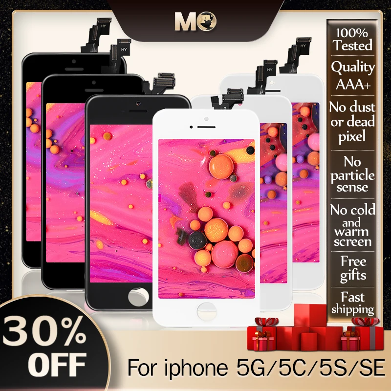 AAA + ЖК-дисплей для iPhone 5 5C 5S SE дисплей сенсорный экран в сборе без пыли или мертвых