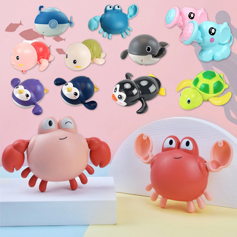 

Игрушки для ванной с рисунками зверей из мультфильмов Черепашки-ниндзя с изображением пингвина для маленьких детская игрушка для ванны для...