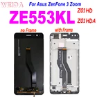 ЖК-дисплей AAA + для Asus ZenFone 3 Zoom ZE553KL Z01HD Z01HDA, сенсорный экран с дигитайзером в сборе с рамкой для Asus ZE553KL LCD