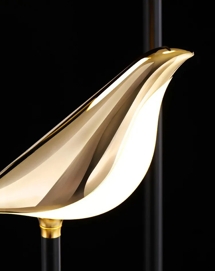 

Postmodern Creativity Gold Plating Bird Led Wall Lamps Hallway Bedroom Decor Wall Lamps For Living Room