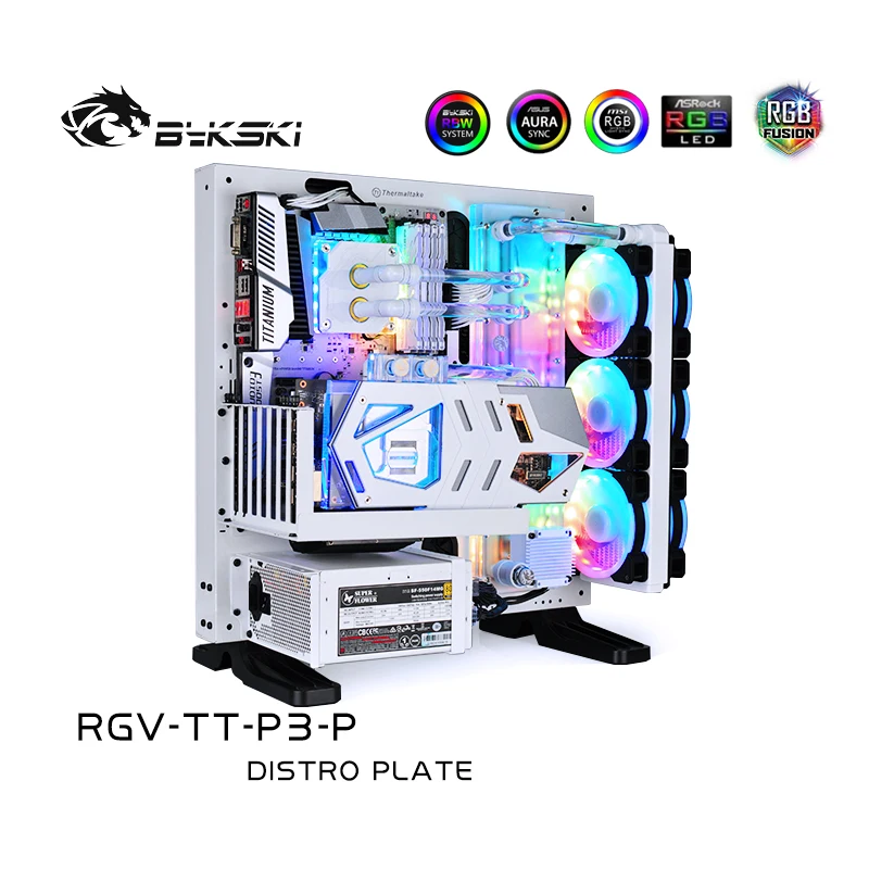 Акриловая доска BYKSKI для раствора водных каналов ThermalTake/Tt Core P3 блока ЦП GPU/3PIN