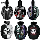 Толстовка с капюшоном и принтом Салли кошмар перед Рождеством для мужчин и женщин