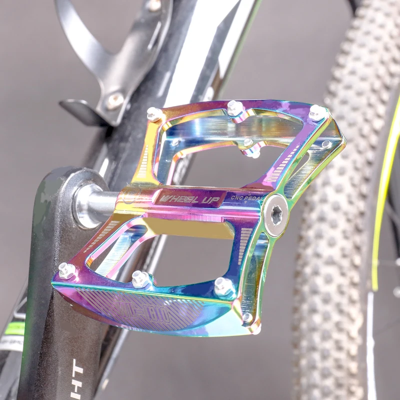 

Bicycle Pedal Aluminum Alloy Bearing Mountain Bike Pedal Non-slip Colorful Pedal Accessories Non-slip Labor-saving Waterproof