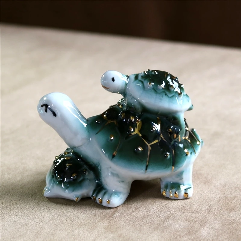 Фарфоровая фигурка черепахи керамическая морская черепаха семейная статуя