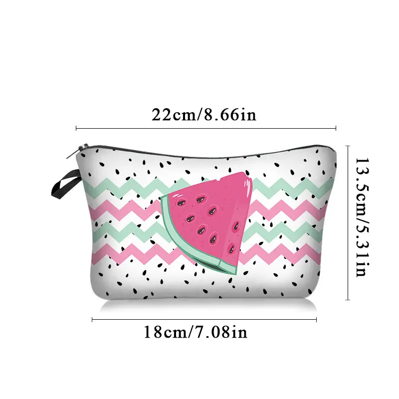 

New Makeup Bags Women Cosmetic Bag Printing Neceser Cosmetics Pouchs For Travel Make Up Bag Cute Fruit Print Bag Accessories