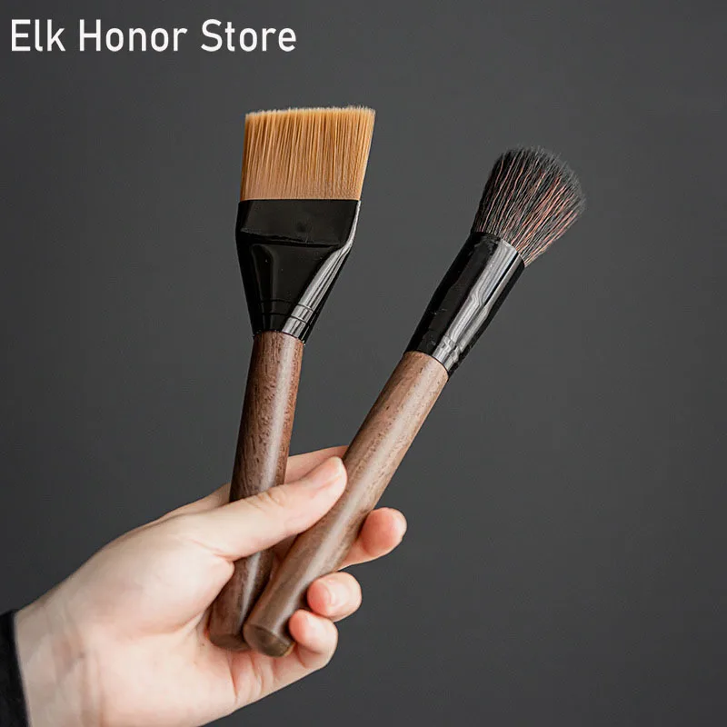 

Чайный поднос с длинной ручкой из натурального дерева в стиле ретро