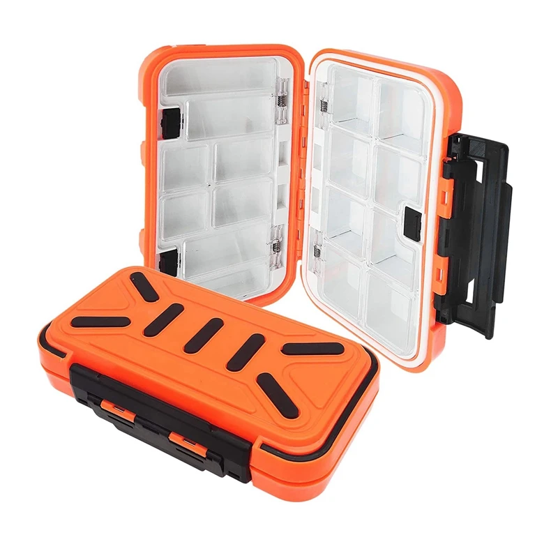 

Fishing Tackle Box Waterproof Plastic Fishing Box Storage Double Sided Easily Organize the Your Fishing Accessories