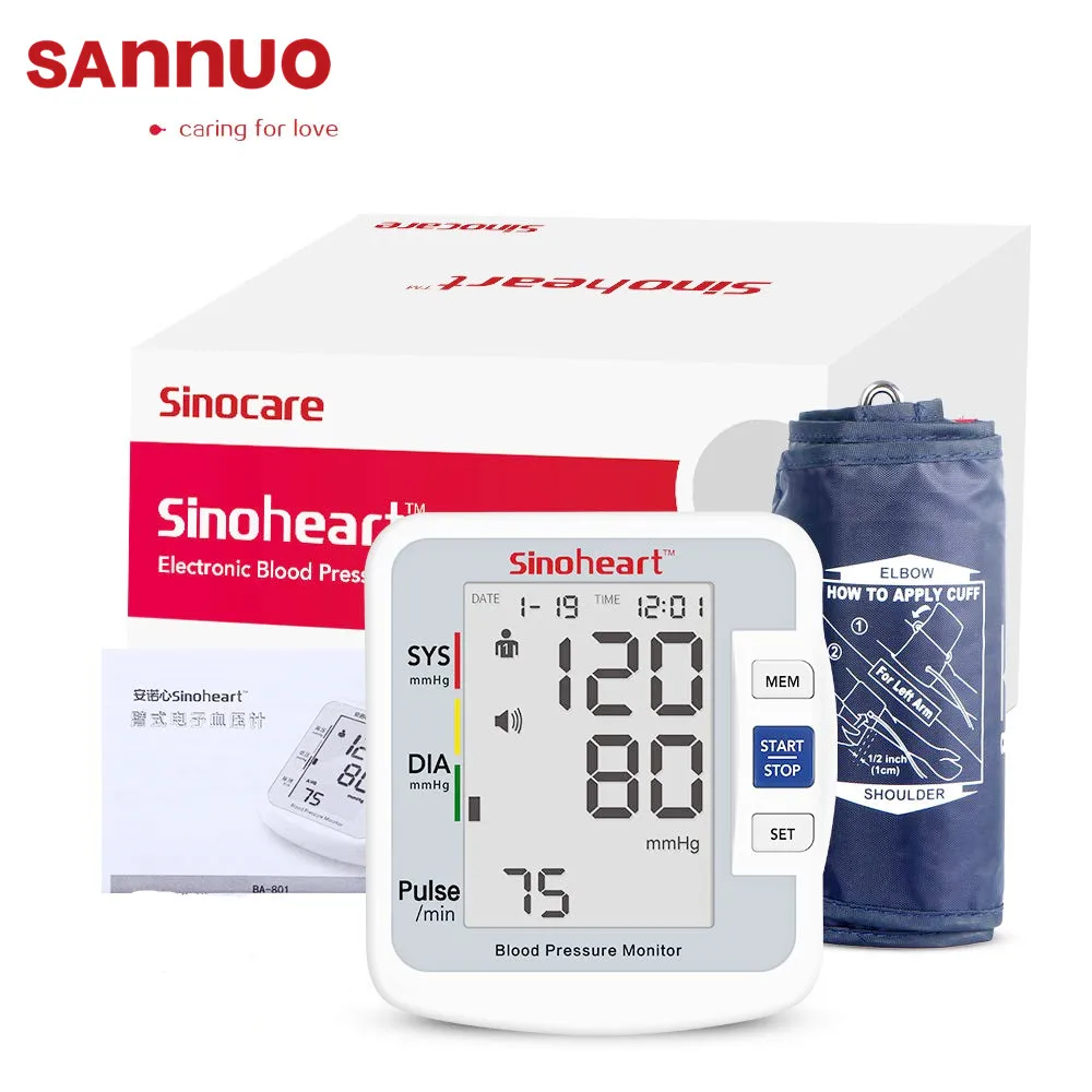 Sinocare 2021 Новый крови Давление монитор автоматическая машина BP пульса длиной