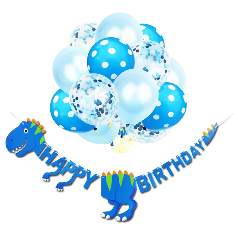 32 см счастливые Баннеры для дня рождения динозавр вечерние украшения малыш душ