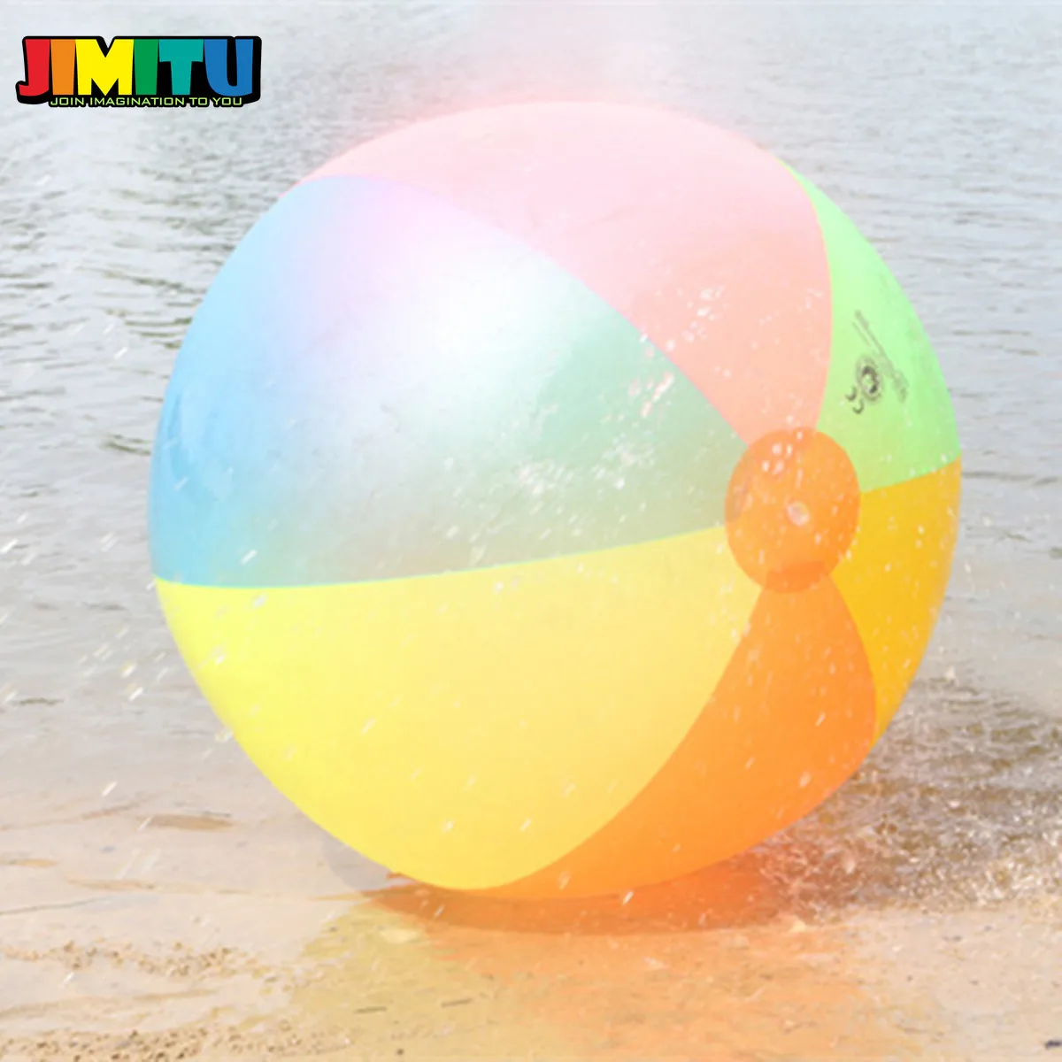 JIMITU 80 см большой надувной пляжный мяч для пляжного отдыха летняя спортивная