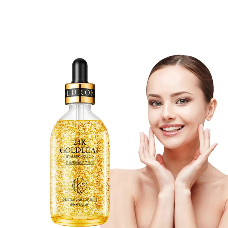 

Увлажняющая сыворотка для лица с гиалуроновой кислотой, 24k золота