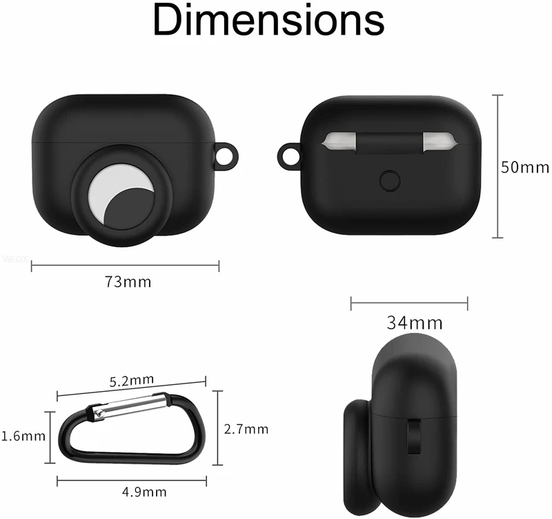 Мягкий силиконовый чехол 2 в 1 для Airpods 3 2021 Air Pods Pro 3-го поколения защита от потери с