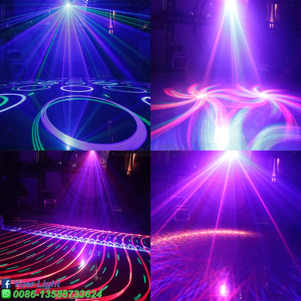 Полноцветный лазерный прожектор 12 в 1 RGB светисветильник для дискотеки вечерние