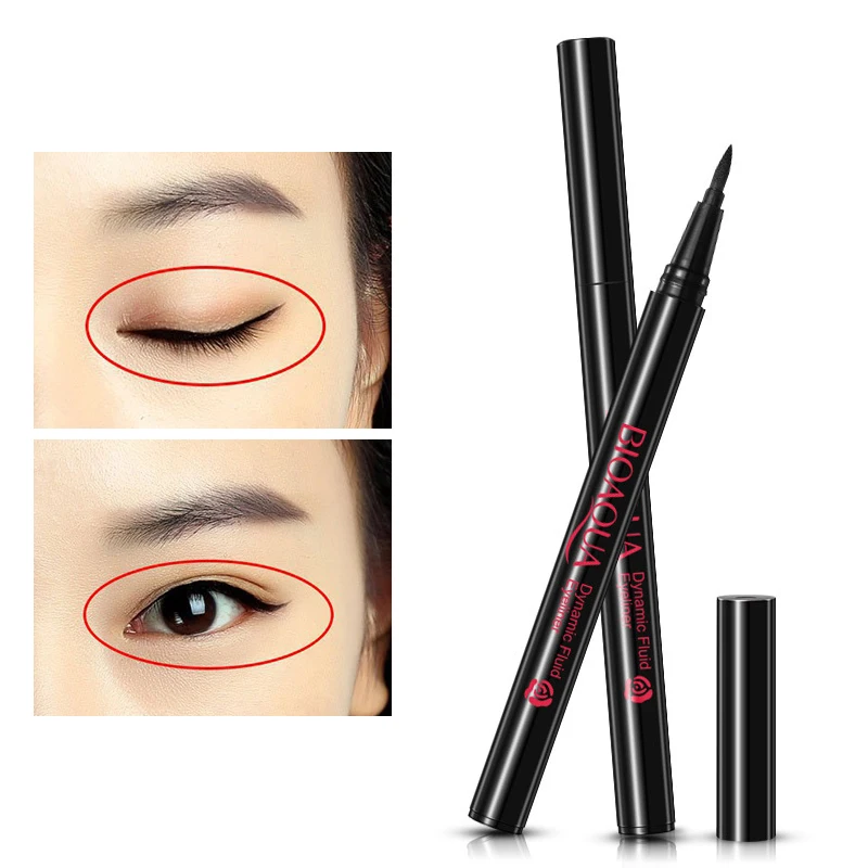 BIOAQUA питательные увлажняющие макияж Водонепроницаемый черная жидкая подводка