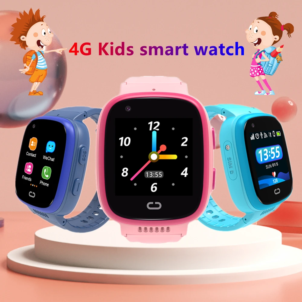 

S08 4G Video Call 800mAh Large Battery Smart Watch Kids GPS Wifi Tracker Smart Watch IP67 Waterproof Call Back Monitor Clock