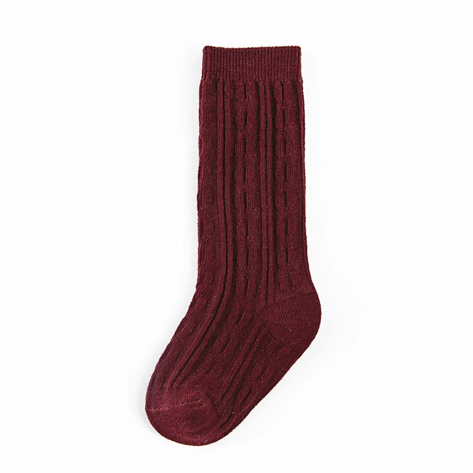 

Kids Knitting Socks Spring Summer Sock Unisex Sports Sleep Home Over-Knee Solid Color