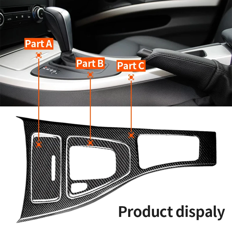 

RRX для bmw e90 e92 внутренняя отделка из углеродного волокна переключение передач Панель управления наклейка LHD Автомобильный Стайлинг 3 серии А...