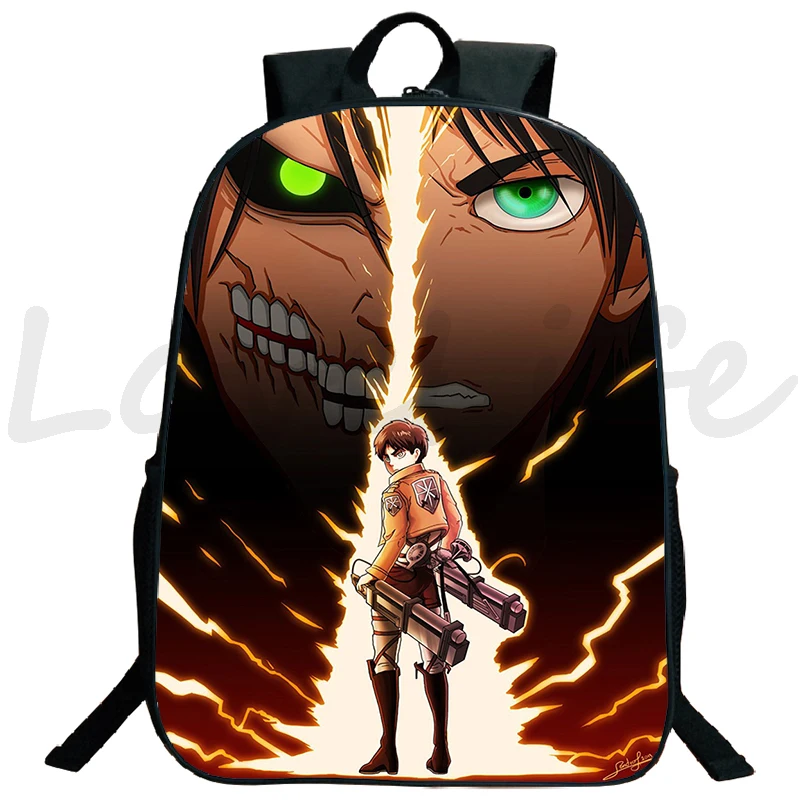 Attack on Titan Backpack Daily Mochila School Bag Cool Anime Bookbag For Student Laptop Rucksack boys girls Travel Schoolbag | Багаж и