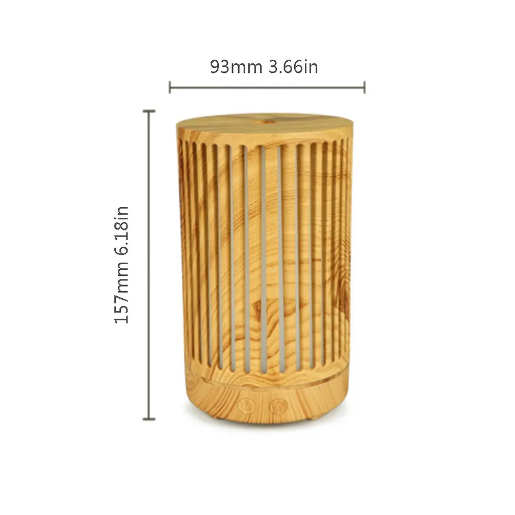 

Creative Air Purifier Ultrasonic Aroma Diffuser Air Humidifier Wood Grain Colorful Light Essential Oil Purifier for Home 125
