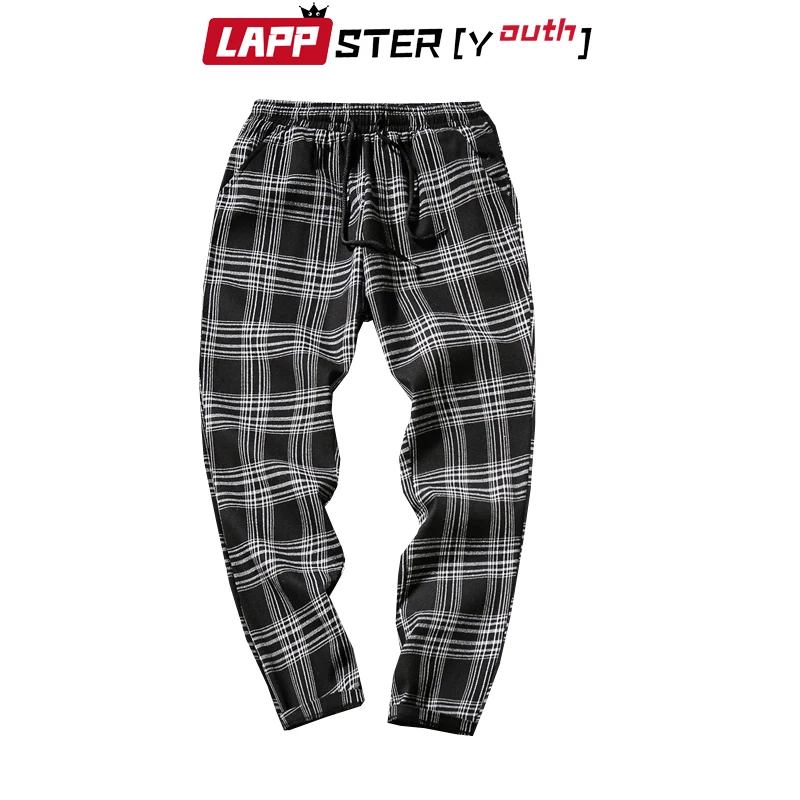 Брюки LAPPSTER мужские в клетку уличная одежда корейская мода джоггеры спортивные