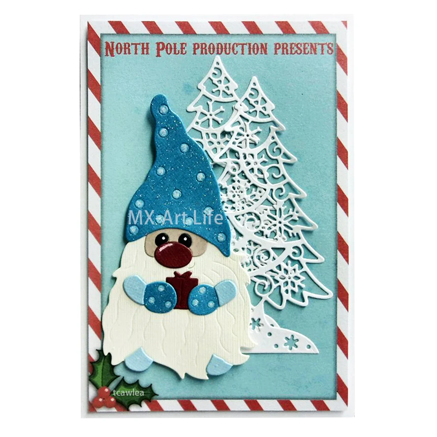 Новые металлические Вырубные штампы в виде рождественской елки вырубные