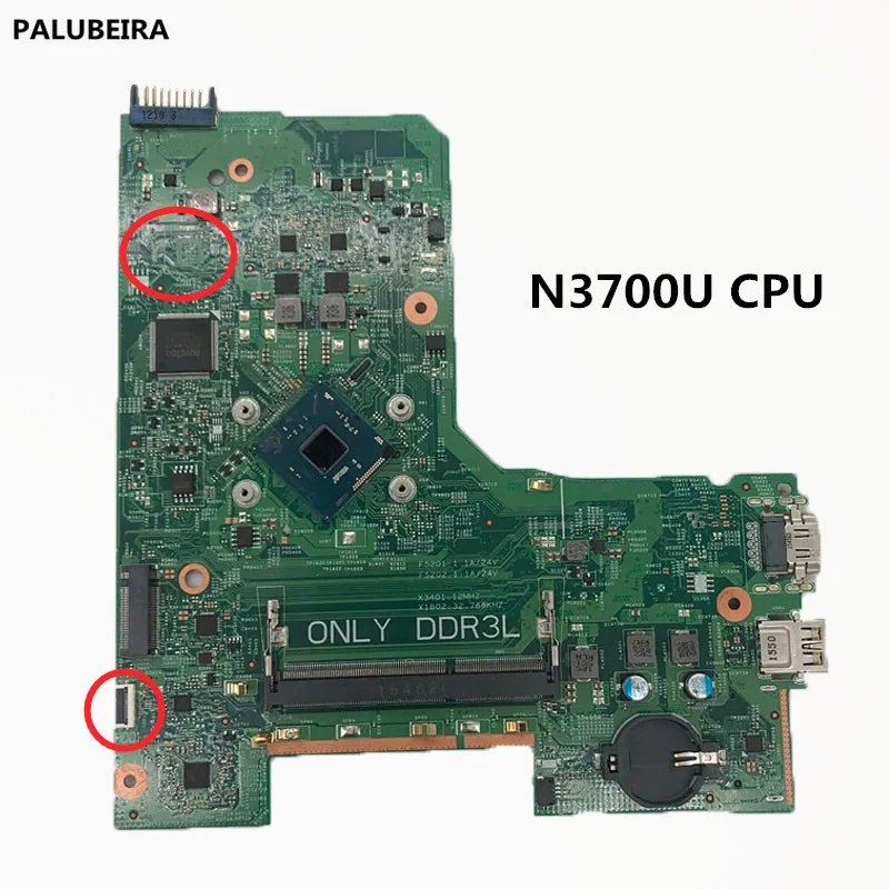 PALUBEIRA JX7F0 0JX7F0 CN-0JX7F0 с N3700 Процессор для Dell Inspiron 3452 3552 PC Материнская плата ноутбука