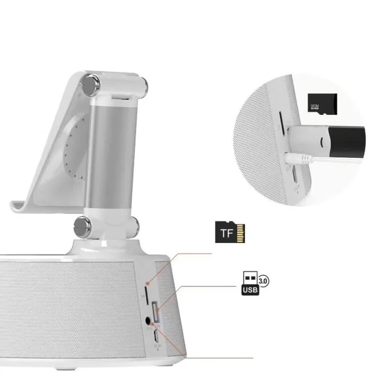 Bluetooth динамик беспроводной зарядное устройство Pad держатель телефона B карта