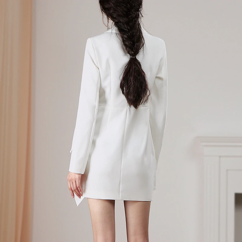 Женское платье с длинным рукавом-фонариком V-образным вырезом | Женская одежда