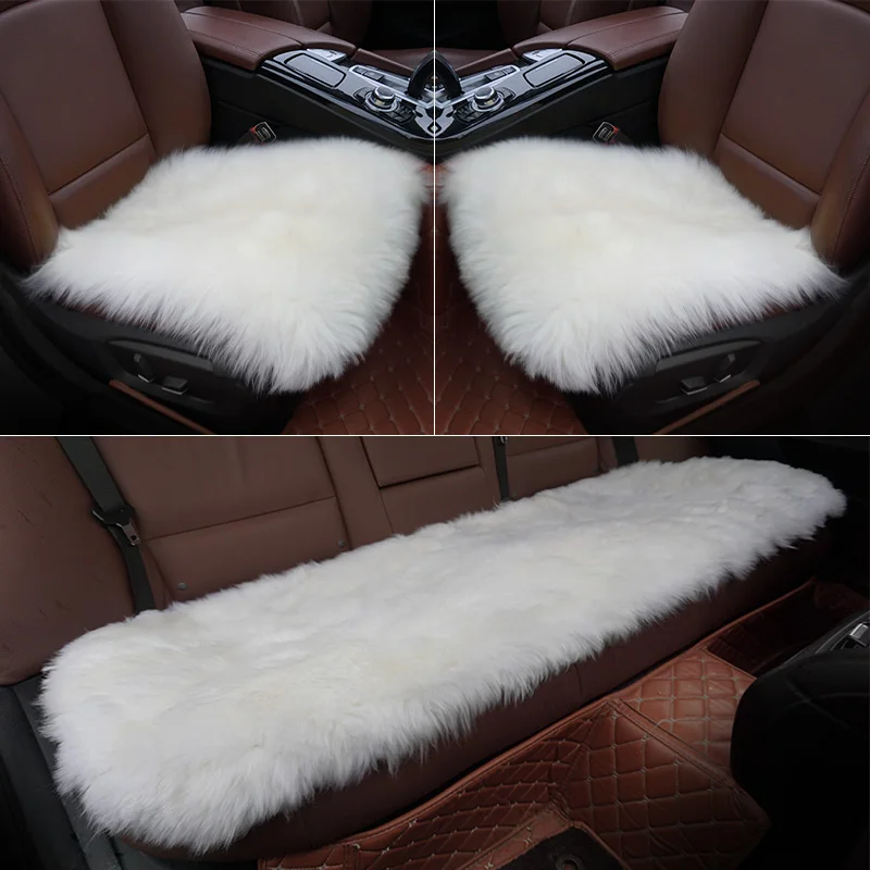 Чехлы на сиденья ROWNFUR из овчины теплые Универсальные чехлы для автомобильных