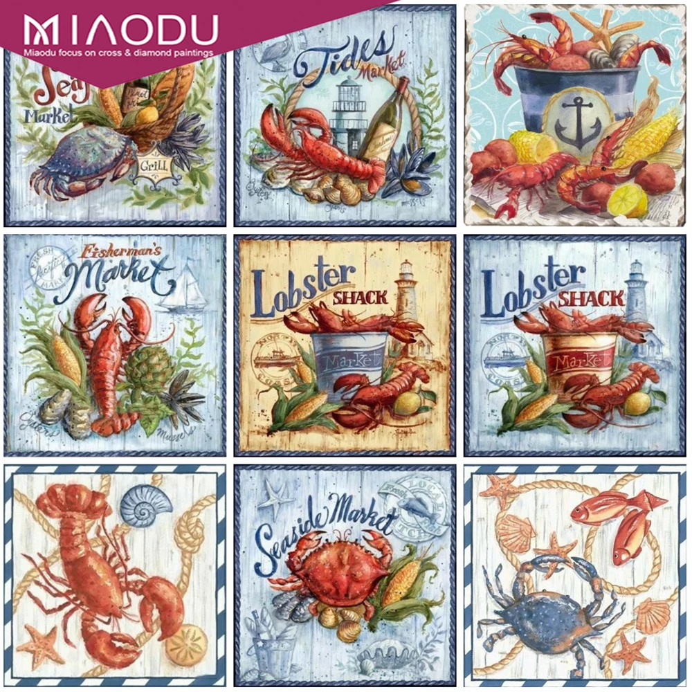 

Dbqp Diamond Painting Cartoon Words Cross Stitch Mosaic 5D DIY Diamond Embroidery Crab Picture Of Rhinestone Handmade Gift