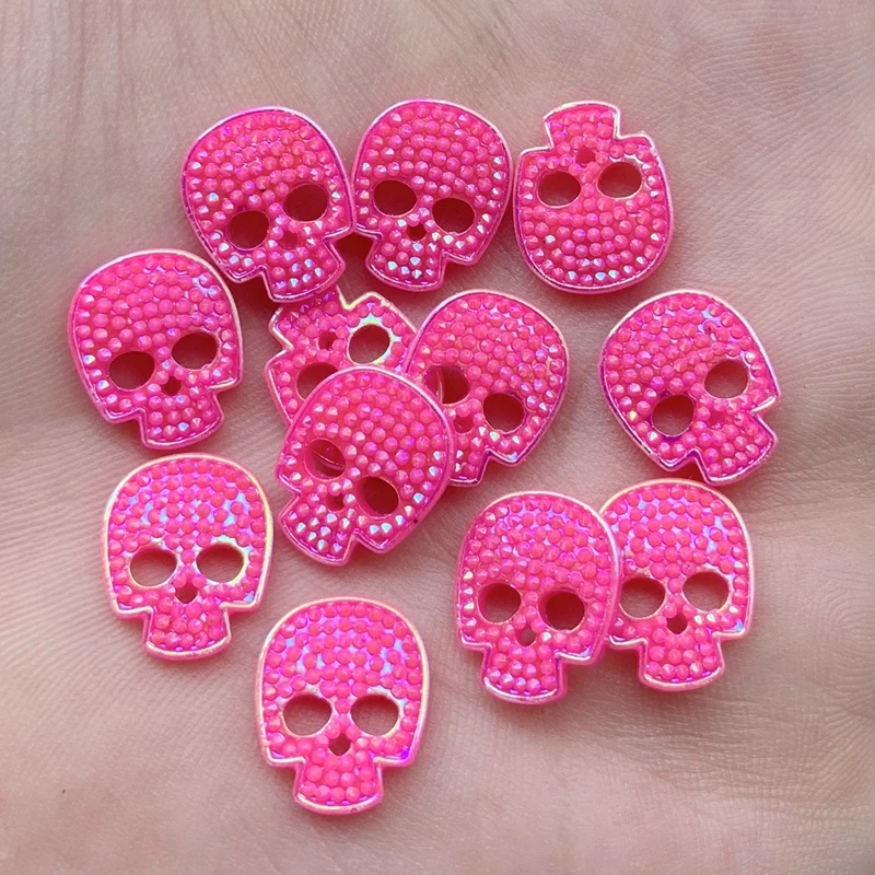 Rose red 40 шт 12*14 мм кристалл AB бусины их каучука сплав самоклеющиеся Камни Diy ремесла ткань одежды аксессуары украшения на Хэллоуин подарок - Цвет: Rose red