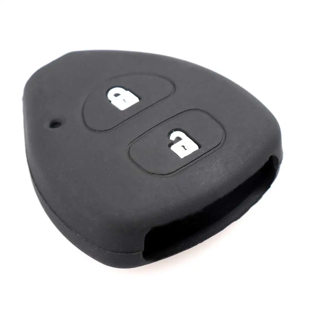 2 кнопки силиконовый чехол для ключа автомобиля для TOYOTA Corolla Hilux Vitz Vios Rav4 Aqua Camry Highlander Land Cruiser Pardo Prius