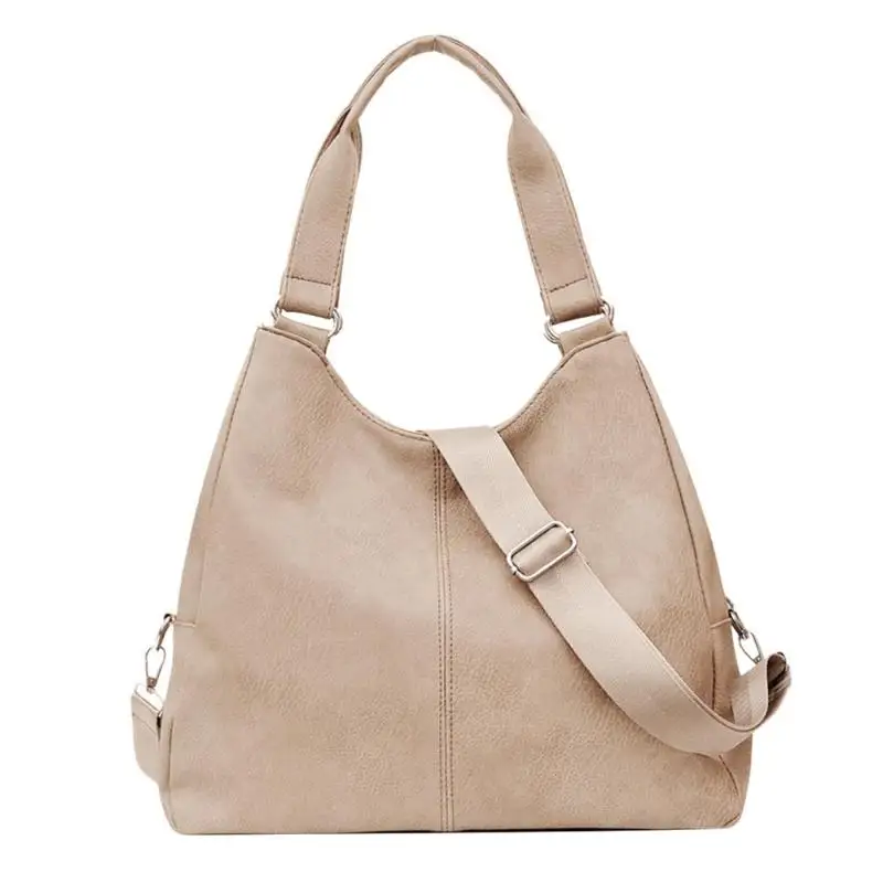 Модные женские сумки высокого качества Hobos на одно плечо винтажные одноцветные с