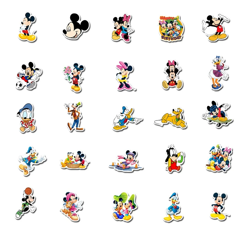 10/50 шт Микки Disney Стикеры s стежка мультфильма Холодное сердце Минни Маус