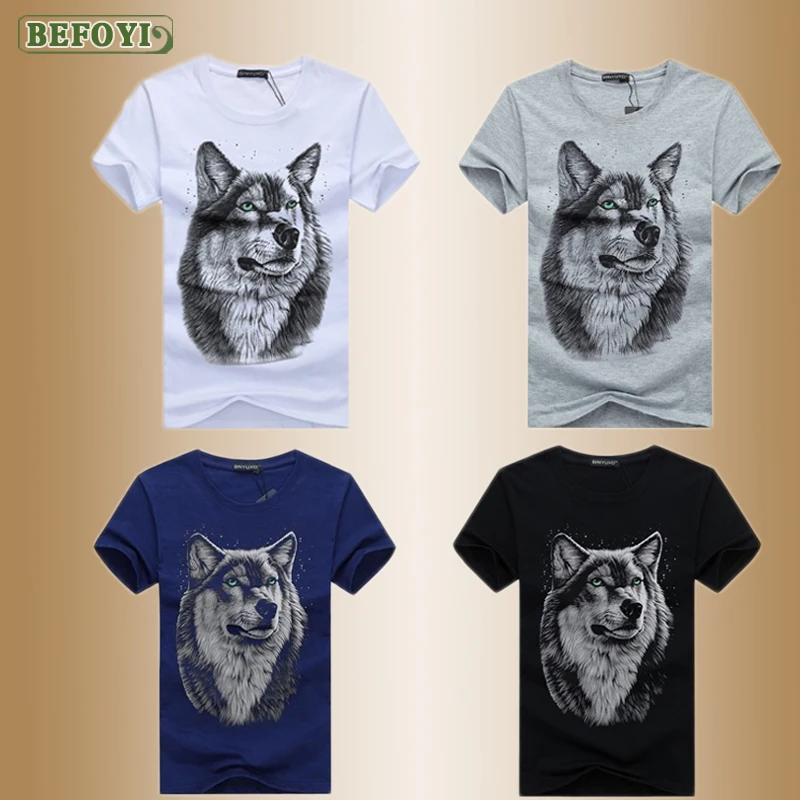 Мужские футболки с рисунком животных волк дракон забавная футболка Мужская