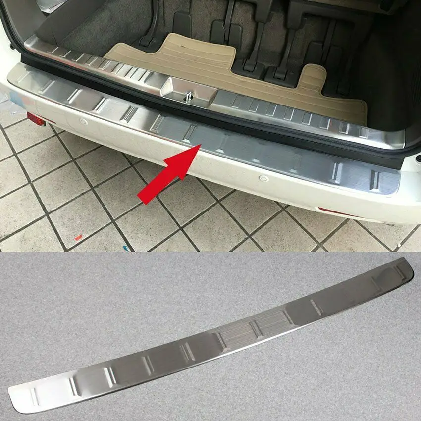 

For Toyota Sienna 2016-2020 Steel Rear Bumper Sill Plate Guard Cover Trim