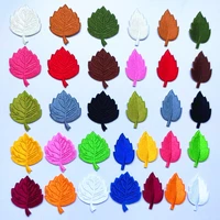 100pcslot embroidery patch tree leaf forest clothing decoration backpack sewing accessories diy iron heat transfer applique