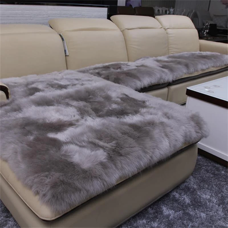 Подушка для дивана из натуральной овчины MS.Softex Австралийская овчина чехол пола